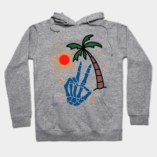 Happiness Comes In Waves, Positive, Beach, Summer Vacay Vibes (2 Sided) Hoodie